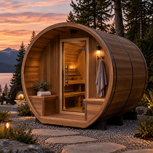 Hudson 6-Person Outdoor Barrel Sauna