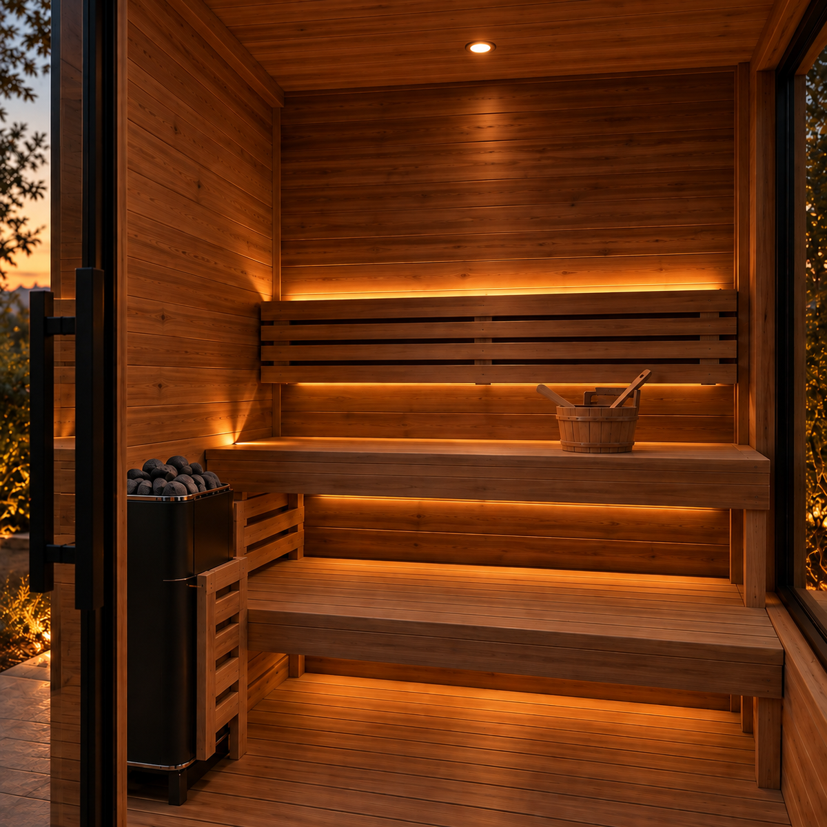 Aspen 4-Person Outdoor Sauna