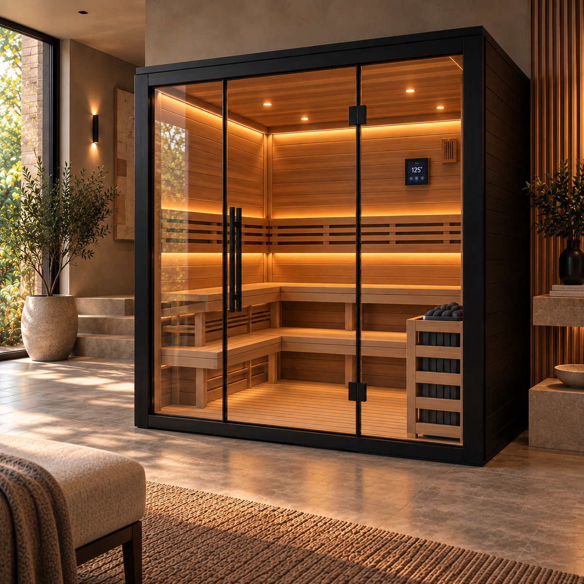 Monterey 4-Person Indoor Sauna