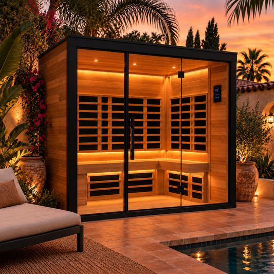 Malibu 4-Person Outdoor Infrared Sauna
